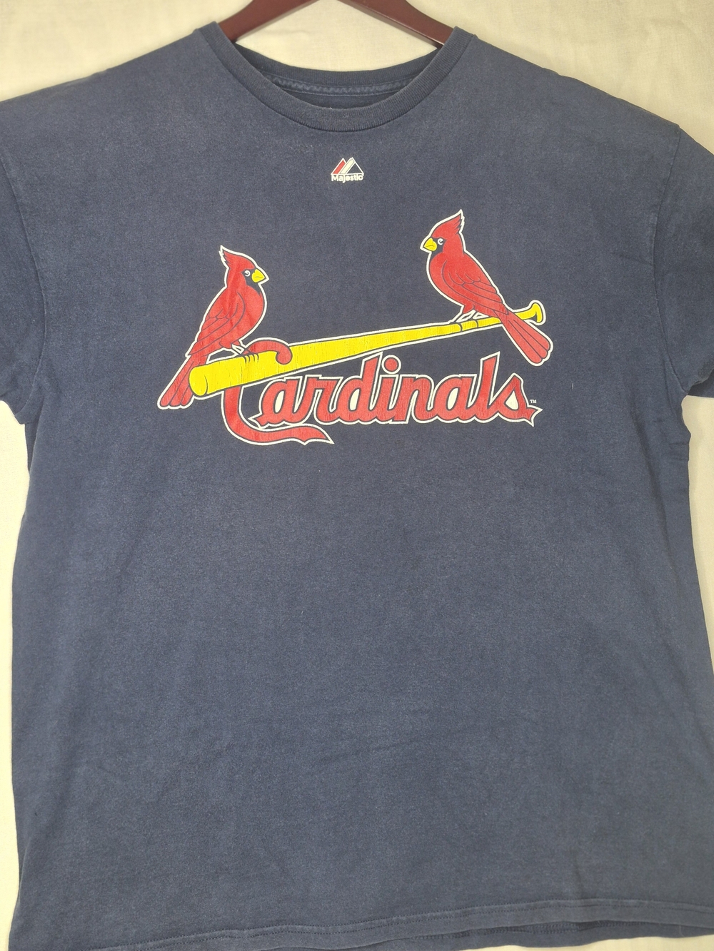 Majestic St. Louis Cardinals Vintage Style T-Shirt - Navy Blue